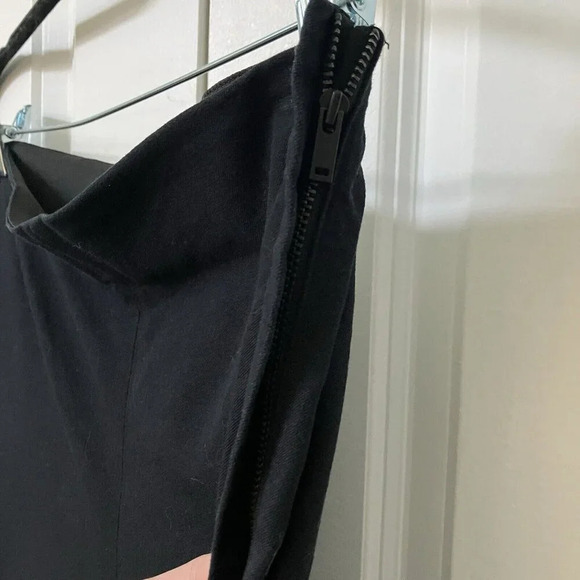 COS Black Cropped Cigarette Stretch Pants Neutral Contemporary Womens 10 - Picture 2 of 8